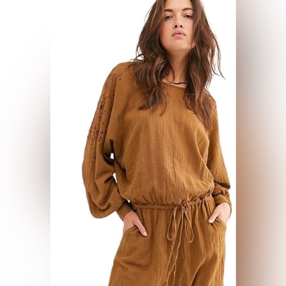 NWT Free People One Teaspoon Embroidered Jumpsuit - Picture 2 of 7